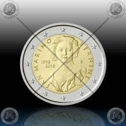 2 EVRO SAN MARINO 2018 "Gian Lorenzo Bernini" BU